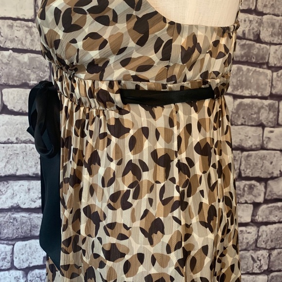 BCBGMaxazria Silk  W/ Black Tie Dress Size 2 - Picture 6 of 12